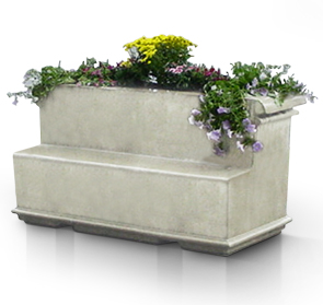 Concrete Planter Bench