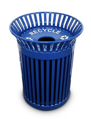 Outdoor Recycling Receptacle with Door | 24 Gal.