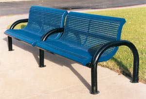 M4WB-P & M4AWB-P, 4' Modern Style Bench with 4' Add-on