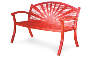 B4WBSUNRISE | 4ft Portable Sunrise Bench with Back