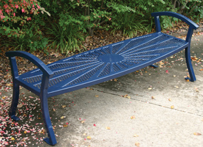 B6SUNRISESM | 6ft Surface Mounted Sunrise Bench without Back