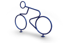 Bike Shaped Bike Rack