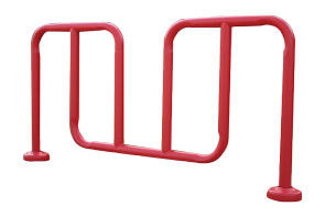 Model BR-7-S | SMLCOVER | Designer Thermoplastic Cycle Racks with Grout Covers