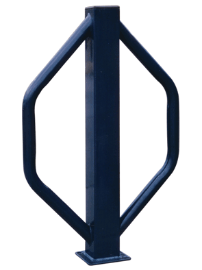 Model BR-P-S | M-Blue Bollard Bike Parking Rack