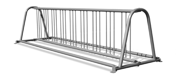 10' Grid Bicycle Rack | Holds 18 Bicycles