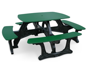 Bistro Plastic Table with Recycled Plastic Frame