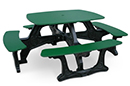 Plastic Table w/Recycled Plastic Frame | Bistro