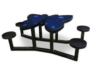 Heavy-Duty Aluminum Kids Butterfly Picnic Table