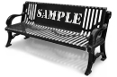 Contemporary Style Bench with Customized Back