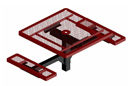 Thermoplastic Coated Square Cafe Style Tables