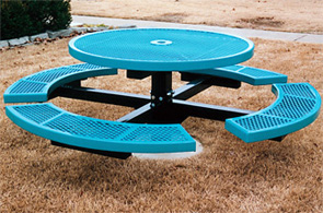 Thermoplastic 46" Round In-ground Table