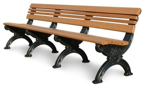 Recycled Plastic Memorial Park Bench