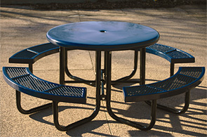 Thermoplastic 46" Round In-ground Table