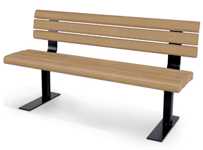 CB-500-PPL | Recycled Plastic Bench