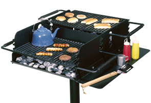 Model CC-2436-HC 24" x 36" Campstove Grill with Optional Utility Shelf