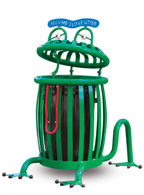 Creature Can Frog Trash Receptacle