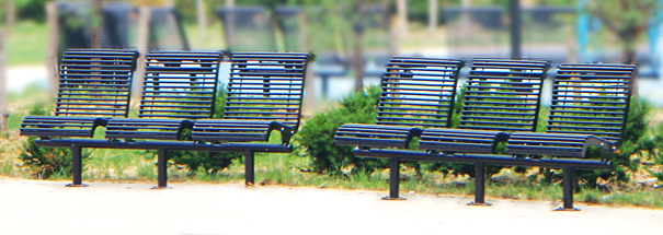 3-Seat Citadel Bench | Surface Mount
