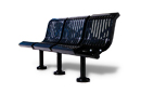 Downtown Style Straight Bench | Thermoplastic Coated