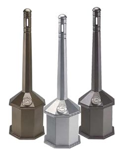 Cast Aluminum Smokers Waste Receptacle