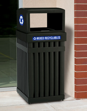 ArchTec Parkview Trash or Recycling Single Receptacle