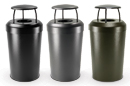 35 Gallon Round Steel Waste Containers