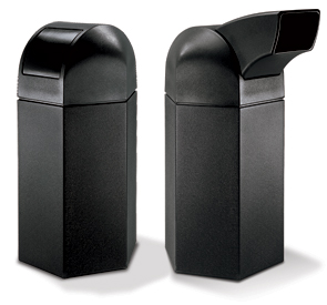 50 Gallon Hexagon Waste Containers