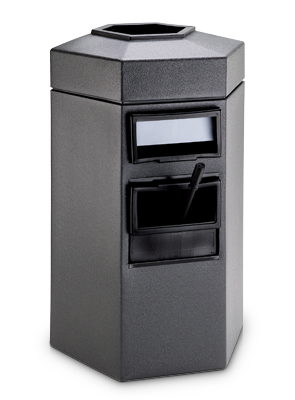 Bermuda 1 Gas Station Receptacle with Windshield Washing Station