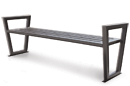 Steel Backless Park Benches | Decora Style