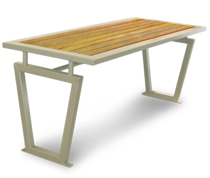Model DXTC6 | Decora Style Outdoor Picnic Bench Table | Shown with Benches