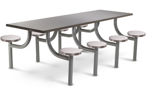 8' Rectangular Lunchroom Table