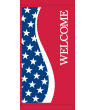 Welcome Patriotic Street Banner