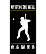 Summer Baseball Street Lamp Banner