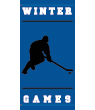 Winter Games Hockey Light Pole Banner