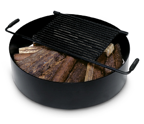 FR-30-G  Fire Ring with Flip-Back Grill Grate
