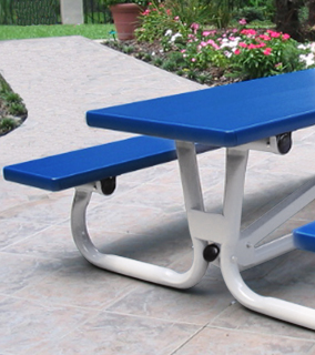 Model FT6K-P | 6ft Quick Fold Aluminum Kids Picnic Table