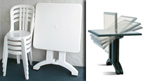 Quick Fold Tables Saves Time and Space