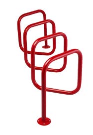 Model G8-P-SF | 4 Hoops, 8 Bikes, Surface Mount Bike Rack