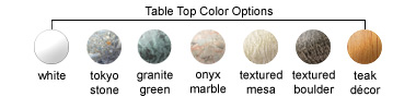 Table Top Color Options