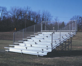 GS-1015-CAAG 15' Safety Enhanced 10 Row Grandstand