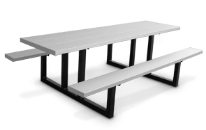 Aluminum Picnic Table with Steel Frame