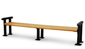 Recycled Plastic Bench without Backrest