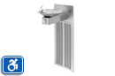 Drinking Fountain with Grille and Back Panel