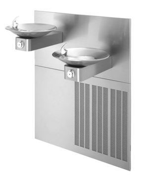 Hi-Lo Drinking Fountain with Grille and Back Panel