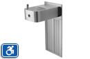 Haws H1109.8 Refrigerated Water Fountain with Grille and Back Panel