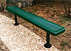 H6NB-S | 6' Plastisol Coated Bench with No Back