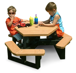 Model HT-100Y | Recycled Plastic Kids Picnic Table