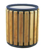 HW32-C Wood Trash Receptacle