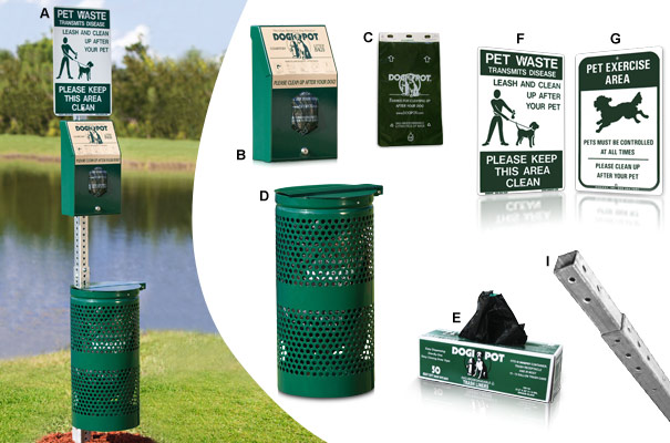 Header Pak DOGIPOT® Pet Waste Disposal Station