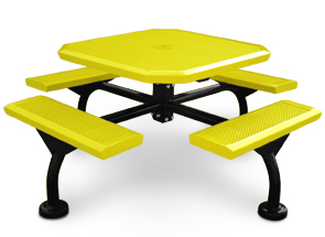 Span Style Octagonal Picnic Table | Optional Leg Cover