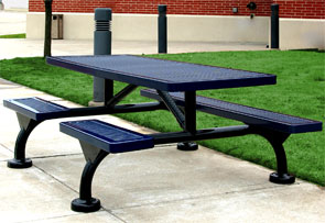 JR7-S | 7' Rectangular Plastisol Table | Surface Mount with Optional Covers